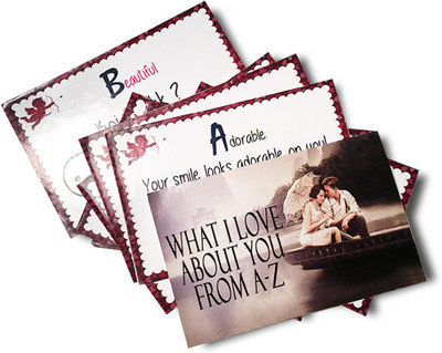 

Huppme A to z cards Greeting Card(Multicolor, Pack of 1)
