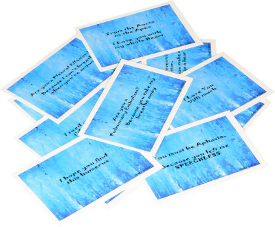 

STAWNCH 14 MEDICAL REASONS WHY I LOVE YOU GREETING CARDS [SET OF 14 CARDS SIZE 4.5" X 3 "] Greeting Card(Blue, Pack of 14)