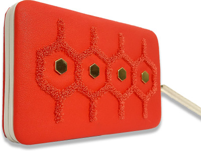 

Elleraz Casual Red Clutch