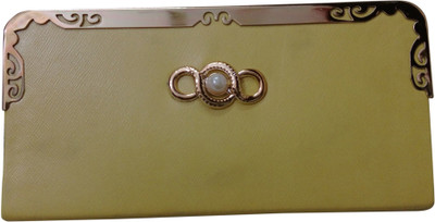 

Haryana Craft Casual Yellow Clutch