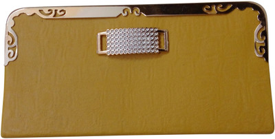 

Haryana Craft Casual Yellow Clutch