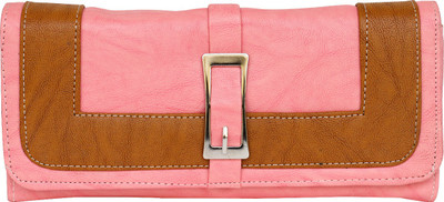 

Fristo Formal Pink, Tan Clutch