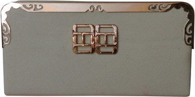 

Haryana Craft Casual White Clutch