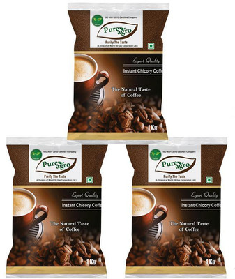

Pure Agro Coffee Instant Coffee(3 x 1 kg, Chikory Flavoured)