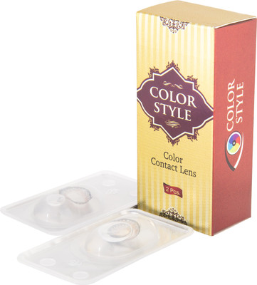 

Color Style Colored Contact Lenses Quaterly Contact Lens(0, Grey, Pack of 2)