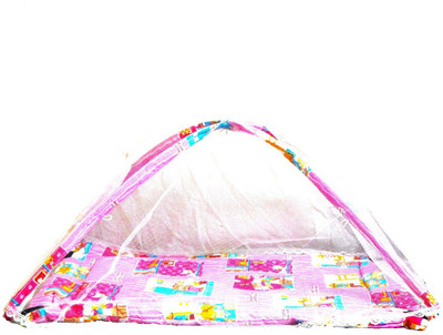 

Taaza Garam Plushy Butterfly Twist and Fold Musical Activity Play Gym-Newborn Play Mat with Mosquito Net 0-30 Months(Multicolor)