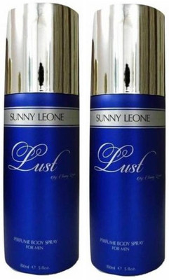 

Sunny Leone Two Lust Black Perfume Body Spray for Women Perfume Body Spray - For Women(300 ml, Pack of 2)