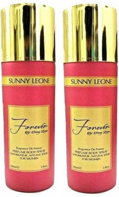 

Sunny Leone Two Forever Pink Perfume Body Spray Combo for Women Perfume Body Spray - For Women(300 ml, Pack of 2)