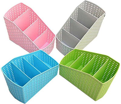 

Kuber Industries 4 Compartments Plastic Multi Purpose Box(Multicolor)