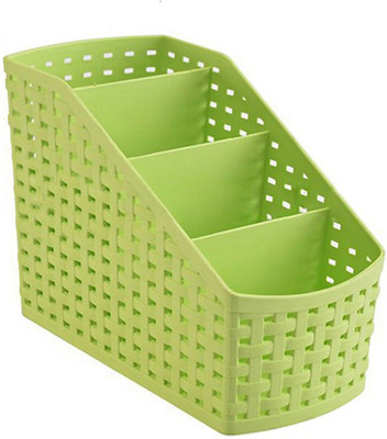 

Kuber Industries 4 Compartments Plastic Multi Purpose Box(Green)