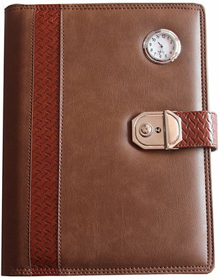 

GCM B5 Planner/Organizer(Diary Planner Organiser 2018 along with Calculator , Watch & Lock, Brown)