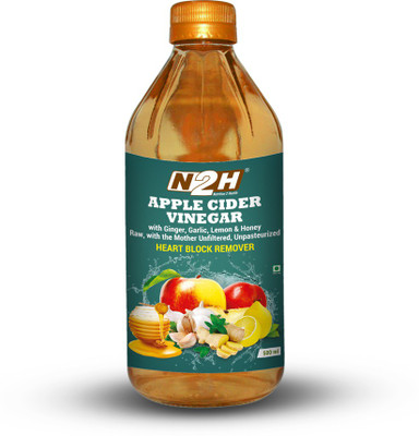 

N2H Ginger,Garlic, Lemon & Honey Apple Cider Vinegar(500 ml, Ginger,Gariic, Lemon & Honey Flavored)