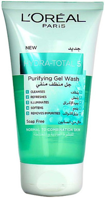 

L'Oreal Hydra - Total 5 Purifying Gel Wash (Soap Free) Face Wash(150 ml)