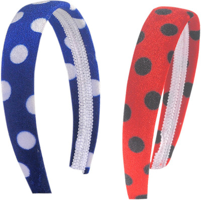Sagunya Polka Dots Hair Band(Red, Blue)