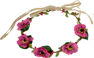 

Sagunya Floral Head Band(Pink)