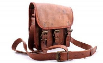 

Handcrafted exports Messenger Bag(Brown)