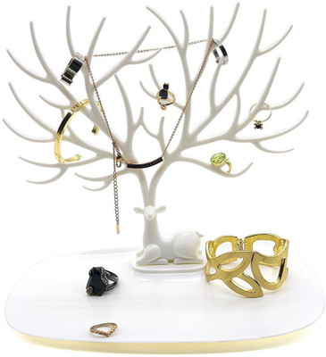 

PackNBuy Multipurpose Jewellery Stationary Organizer Jewelry Necklace Ring Earring Tree Stand Holder Rack Jewellery Organizer( )