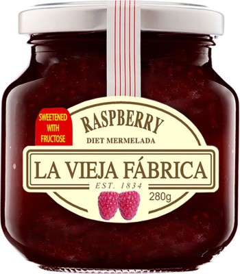 

La Vieja Fabrica Raspberry Diet Fat Free Mermelada (Jam) 280 g