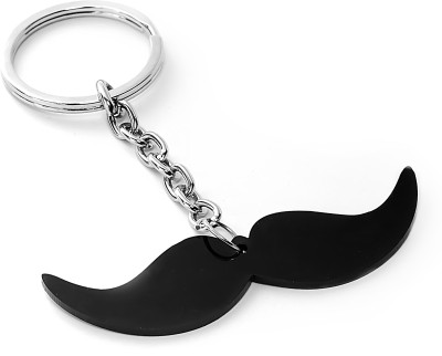 

Three Shades Ramleela Ranveer Singh Style Mustache Macho Mooch Key Chain (Pure Black) Key Chain