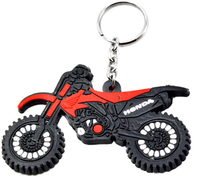 

Faynci Honda Bike Logo Synthetic PVC soft Red/Black/White Key Chain Key Chain