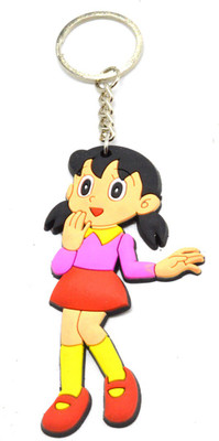 

Faynci Beautiful cute Girl Synthetic Red PVC soft Key Chain Key Chain