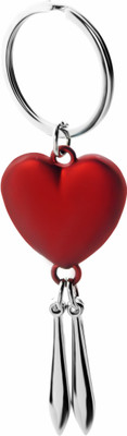 

Three Shades Beautiful Red Heart Key Chain for Girls Vallentine Surprise Gift Key Chain