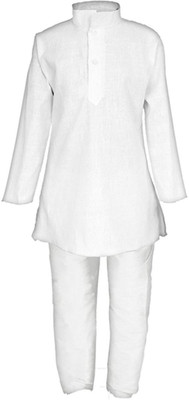 FTC FASHIONS Boys Formal Kurta and Pyjama Set(White Pack of 1) available at flipkart for Rs.225