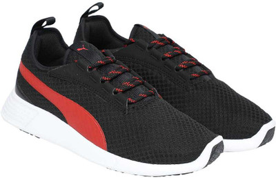 

Puma Boys & Girls Lace Sneakers(Black, Black-flame scarlet