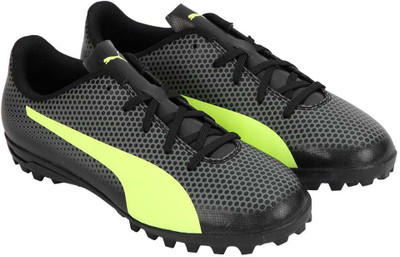 

Puma Boys Lace Football Shoes(Black, Black-fizzy yellow-castor gray