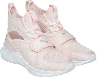 

Puma Girls Lace Sneakers(Pink, Pearl- silver-high risk red