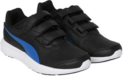 

Puma Boys & Girls Velcro Sneakers(Black, Black-turkish sea- black