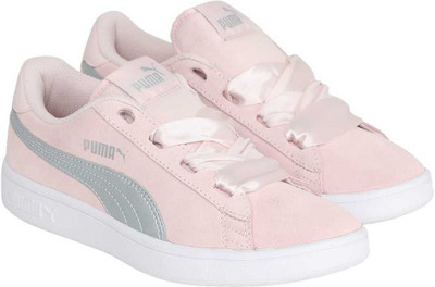 

Puma Girls Lace Sneakers(Pink, Pearl- silver