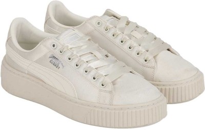 

Puma Girls Lace Sneakers(White, Whisper white-whisper white