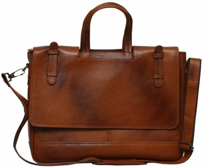 

bayed 15 inch Laptop Messenger Bag(Tan)
