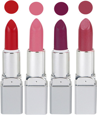 Ramble Lipstick Cream Base Rose Flavour Set of 4(Deep Plum, 16 g)