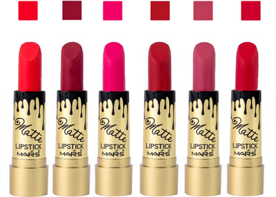 

Mars Ultra Matte Lipsticks Pack of 6(Rose Matte)