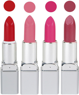 

Ramble Lipstick Cream Base Rose Flavour Set of 4(Red, 16 g)