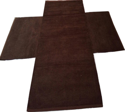 

G S COLLECTIONS Cotton Yoga and Exercise Mat(Brown Coffee