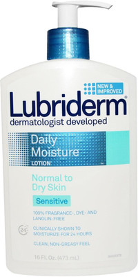 

Lubriderm Daily Moisture Lotion, Normal to Dry Skin Sensitive - 473ml (16oz)(473 ml)