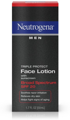 

Neutrogena Men Triple Protect Face Lotion With Sunscreen SPF20 - 50ml (1.7oz)(50 ml)