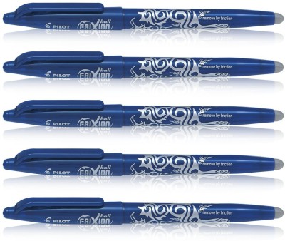 PILOT Frixion Roller Ball Pen(Pack of 5, Blue)