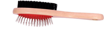 

Tradesk Eco Friendly Pet Grooming Dog and Cat Dual Sided Pin and Bristle Pet Deshedding Hair Brush Wire-pin Brushes for Dog & Cat