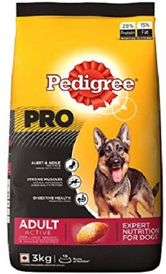 

Pedigree Professional Active Adult Chicken 3 kg Dry Dog Food
