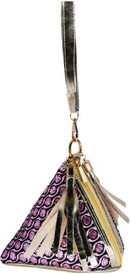 

Bagaholics Ethnic Clutch Synthetic Batwa Pouch Bag Gift For Women Potli(Purple)