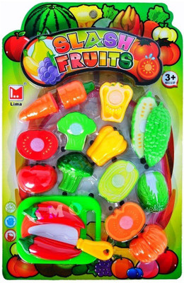 

Jaibros Realistic Sliceable Vegetables Cutting Play Toy Set