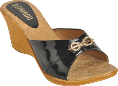 

ESPRADO Women Black Wedges