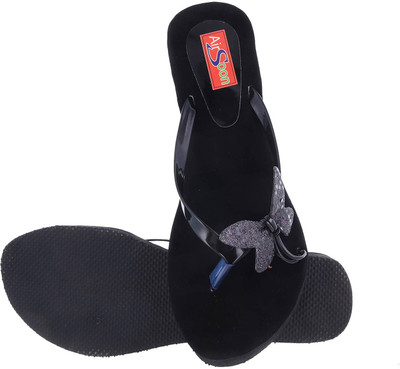 AirSoon Women Black Wedges
