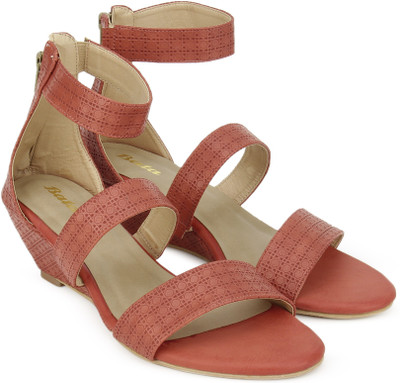 Bata Women Orange Wedges