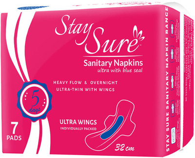 

Staysure 5days 32cm Ultra Sanitary Pad(Pack of 7)
