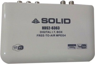 

Webshoppers Solid HDs2-6363 Dth Set Top Box Media Player Full HD Free To Air Media Streaming Device(White)